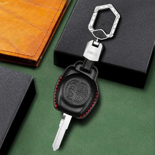 Image of PEICHI Metal Key Cover Compitable for Suzuki Swift,Dzire,Baleno,Ertiga,WagonR,Celerio,Alto,Brezza,Ignis,S-Presso,Fronx 2 Button Remote Key