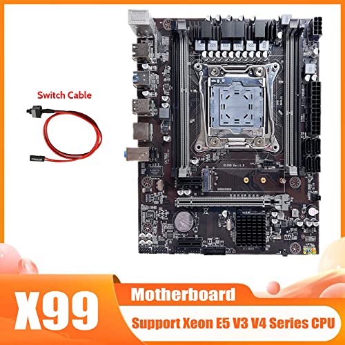 AMIUHOUN X99 Moderkort LGA2011-3 för Xeon E5 V3/V4, DDR4 ECC RAM