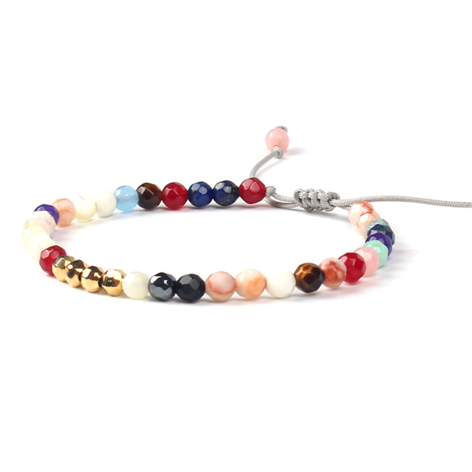 Bracciale in Pietra Naturale Bracciale in Cristallo Naturale Yoga Reiki Chakra Bracciale in Pietra con Perline Uomo Donna Charms Braccialetto Gioielli Braccialetto Gioielli