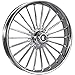 Rc Components 23375903114126C Ilusion Forged Front Wheel Dual Disc - 23in. x 3.75in. - Chrome