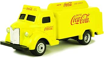Motor city classics | Coca-Cola 1947 Bottle Truck (Yellow) | 1:87 Scale Model Diecast Collectible | 439954