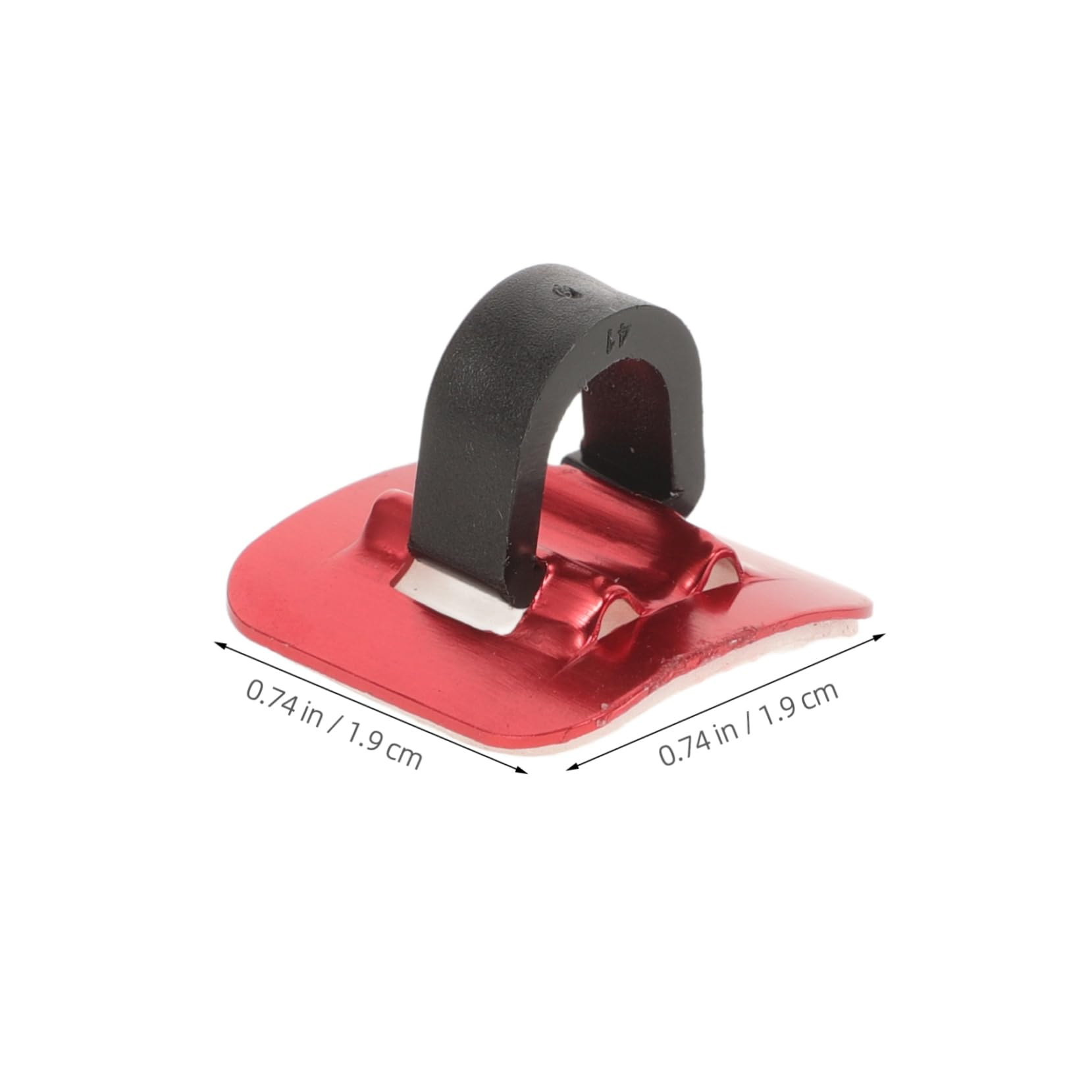 GOOHOCHY 5 Sets Bicycle Cable Clamps Red Adhesive Cable Guides for Mountain and Road Bikes Securely Organize Durable Aluminum Alloy Base Eye Catching Design