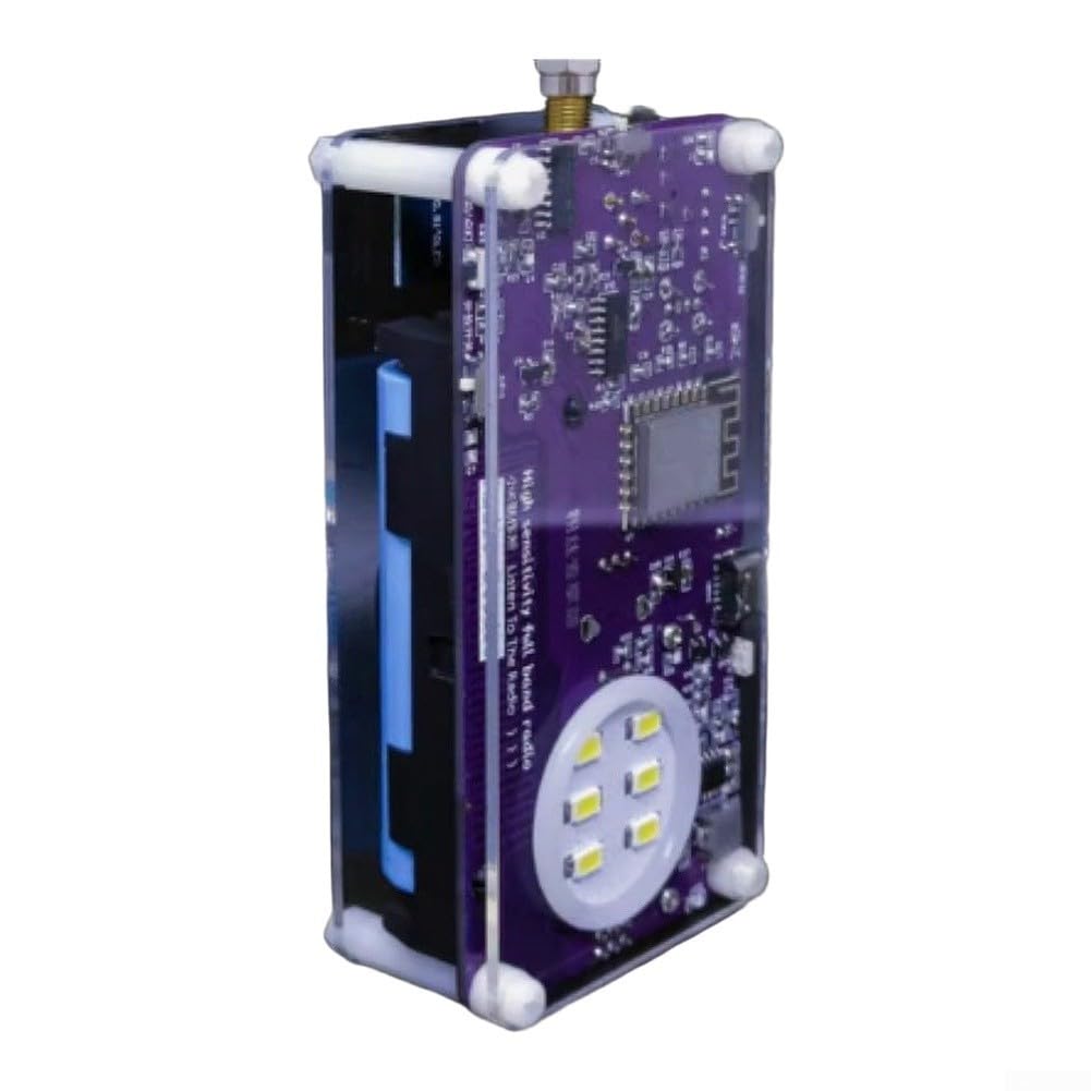 SSB Vollband Radio Handheld für dsp Chip 2500mAh SSB Vollband(Transparent) | Einseitenband SSB, volles Band 157kHz-30MHz, hochsensibler für dsp-Chip, 2500mAh für akku, für ota Updates