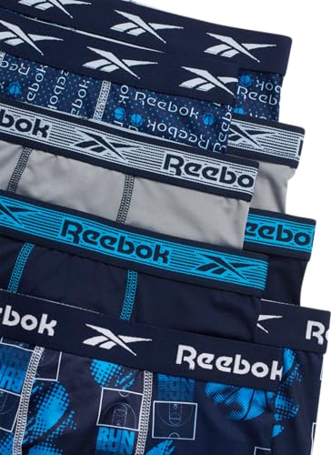 Reebok Boys Boxer Briefs - 8 Pack Performance Stretch Soft Comfort Boys Underwear - Breathable Active Boxers for Boy (6-18)2