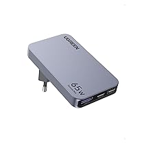 UGREEN Nexode Air Caricatore Ultra Sottile 65W, Adattatore Caricabatteria da Viaggio Universale Compatibile con Galaxy S25,  S24, MacBook, iPad, iPhone 17 Pro Max Air, Serie 16-12, Steam Deck