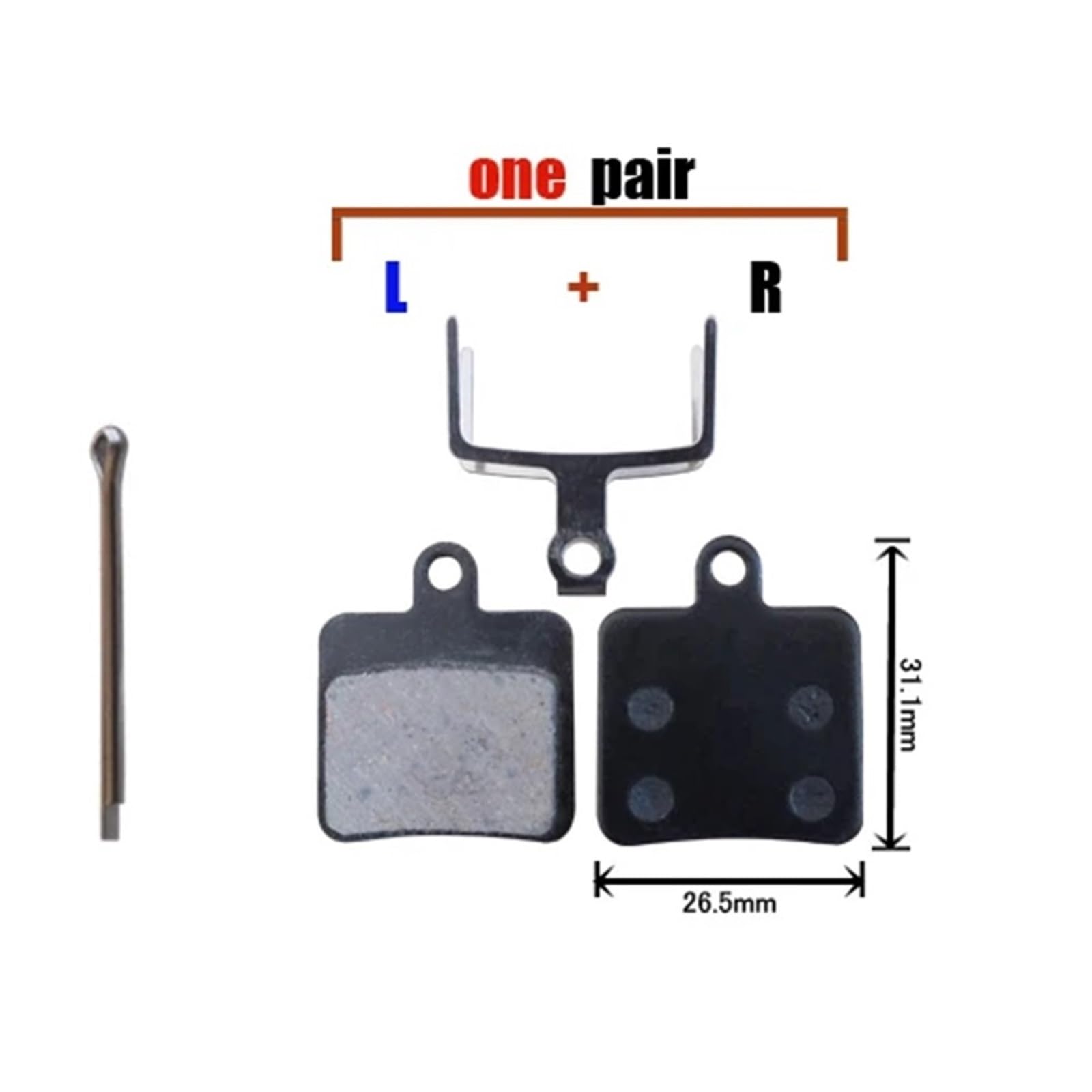 Fahrradbremsbeläge 5 Paar Fahrrad-Scheibenbremsbeläge, for Hope, Mono, Tech, X2, DA3, DA5, Semi-Metallic, MTB, E-Bike, Radfahren, Berg, Fahrrad, Bremssattel, Teil