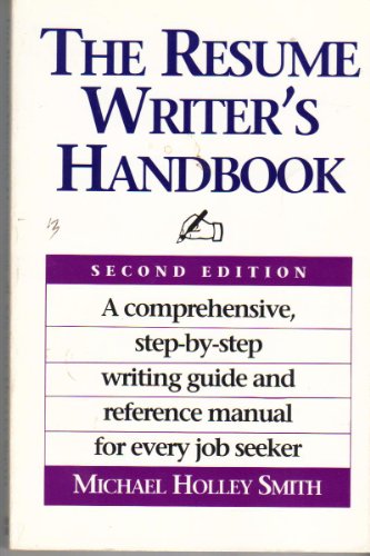 Resume Writer's Handbook 0062731718 Book Cover