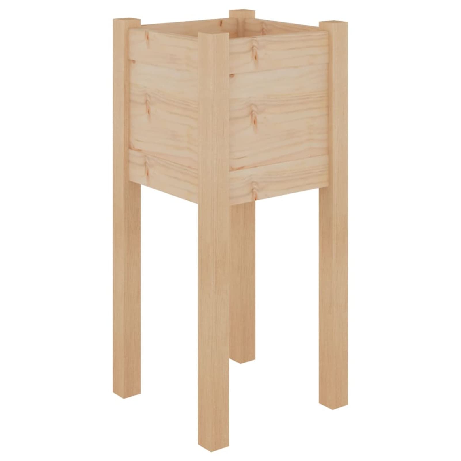 Jardineras 2 uds, Huerto Urbano Terraza, Huerto En Casa, Tierra Huerto Urbano, Huerto Vertical, Mesa De Cultivo, Madera Maciza de Pino 31x31x70 cm
