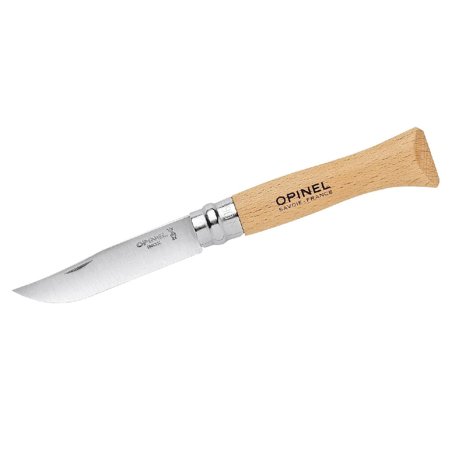 Opinel-​Couteau Acier Inoxydable No. 6 - Hêtre Naturel