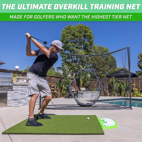 GoSports Golf Practice Hitting Net - Choose Between Huge 10 x 7 ft or 7 x 7 ft Nets - Personal Driving Range for Indoor or Outdoor Use - Designed by Golfers for Golfers2