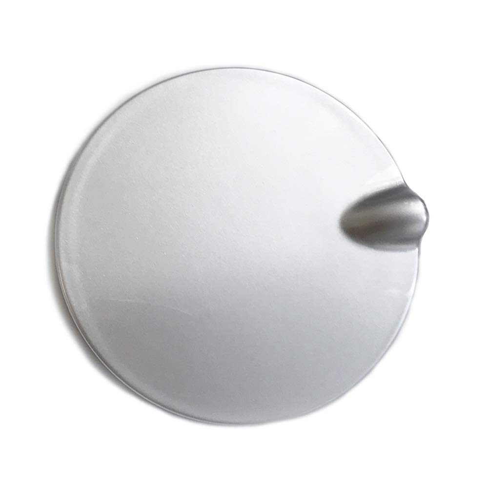 AIOFOGXC Silver Fuel Tank Cover Gas Cover Flap Door Fuel Filler Flap Gas Lid Cap/Fit For Ford Focus 2 Mk2 Mk3 (Color : Silver)
