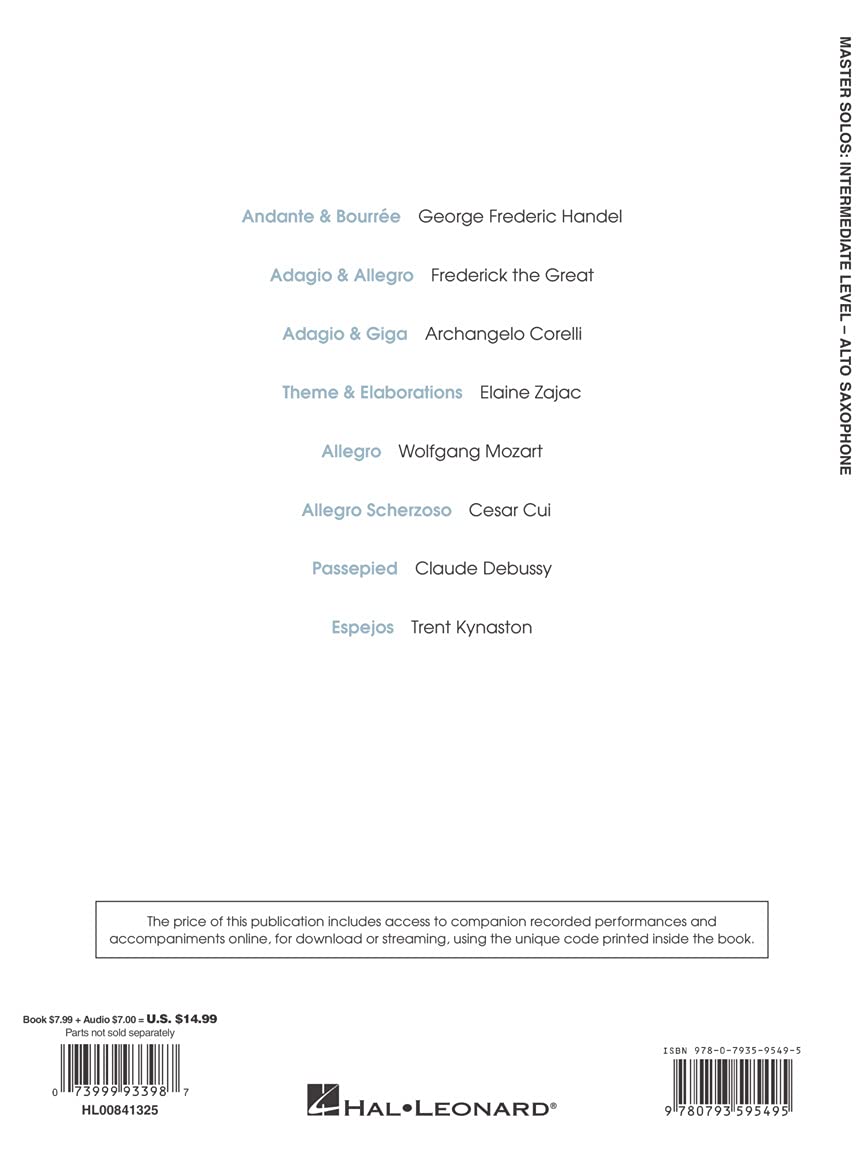 Master Solos Intermediate Level - Alto Sax Book/Online Audio - Image 7