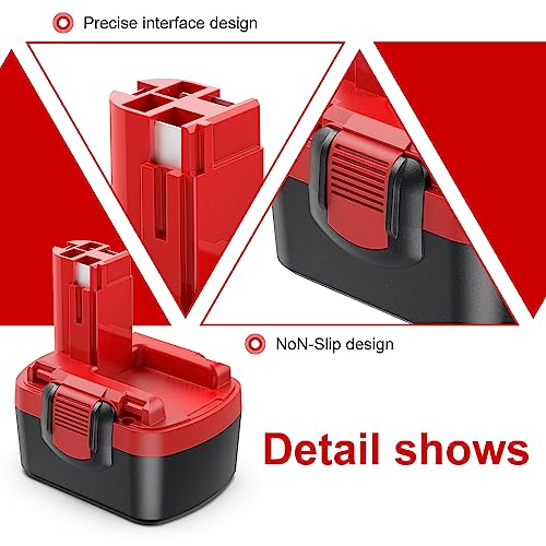 2 batterie per Bosch 14,4 V 3,5 Ah NI-MH batteria