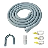 Marekineko - Universal Washing Machine Drain Hose Extension & Portable Washer Drain Hose,Dishwasher Drain Hose with Clamp (6.5ft)