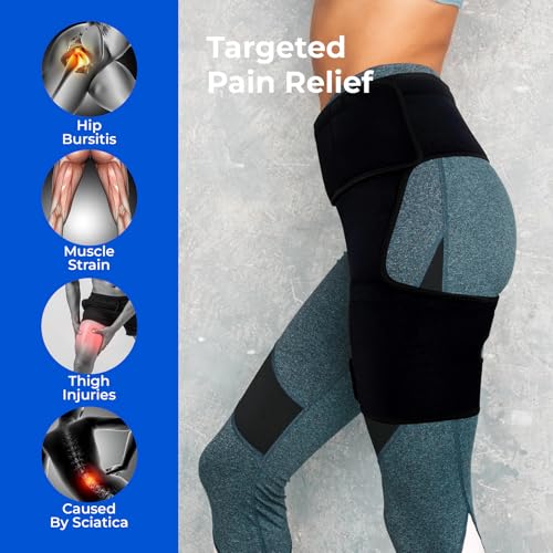 hip brace sciatica pain relief devices hip brace for women men hips pain relief thigh compression sleeve sciatic nerve braces suitable for sciatic nerve groin thigh hamstring