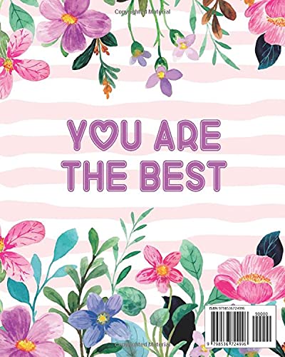 Vista 2 de F.Z Monogram Initials F Z Notebook For Women & Girls, Floral Monogram 8 x 10', Monogrammed Journal Gift