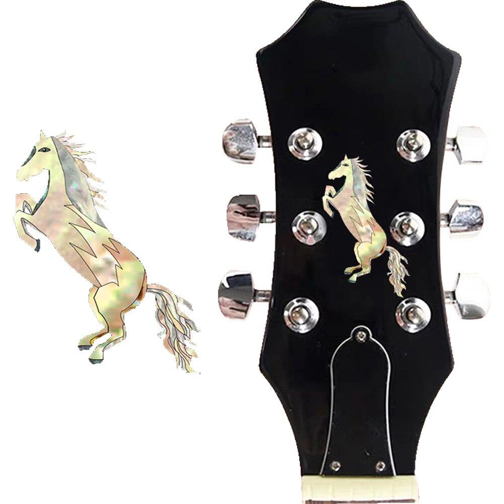 Sanfly Guitar Neck Fretboard Stickers Guitar Headstock Decals Diy Inlay Stickers Markers for Acoustic Guitar Electric Guitar