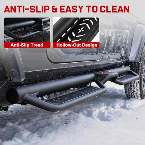 Image of COMNOVA Running Boards Side Steps for 2020-2026 Jeep Gladiator JT 4 Doors