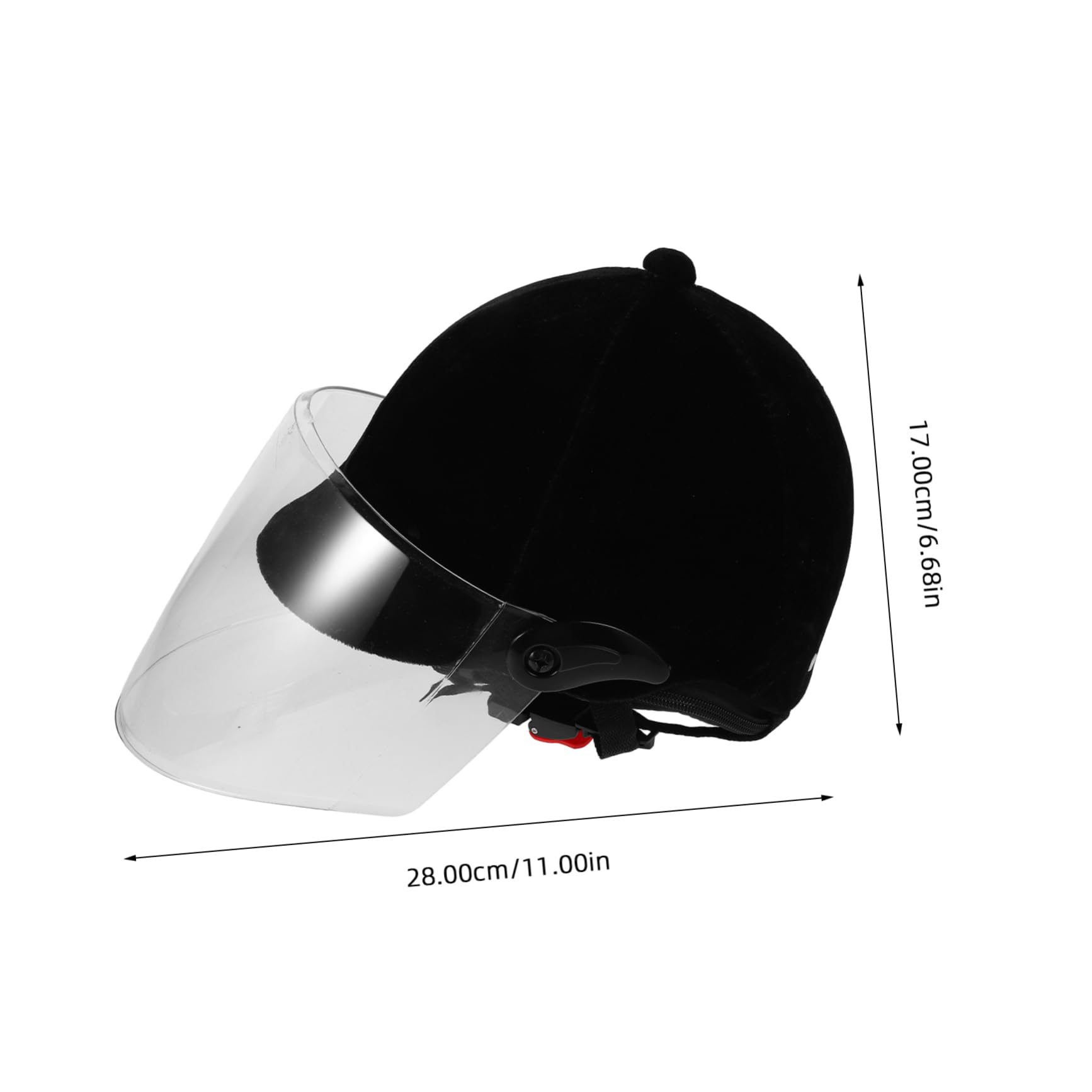 Casco da Equitazione Nero in Velluto e Plastica per Uomo e Donna | Protezione Completa Riduzione D'impatto, Uso per Ciclismo e Sport Equestre, Stile Semplice ed Elegante