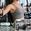Sujetadores Deportivos Ajustables para Mujer, de Alto Soporte, con Relleno y Espalda Racerback 6