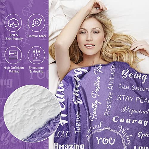 Hoomuu Get Well Soon Gifts For Women - Self Care Package Gift Baskets For Her - Feel Better Gifts For Friends Sisters After Surgery - Comfort Gifts Wine Tumblers Healing Blanket #TOP2