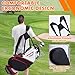 Golf Stand Bag - 14-Way Full-Length Dividers,Golf Bag with 8 Spacious Pockets - Lightweight Golf Bag for Men and Women with 3D Hip Pad, Stable Legs & Phone Holder