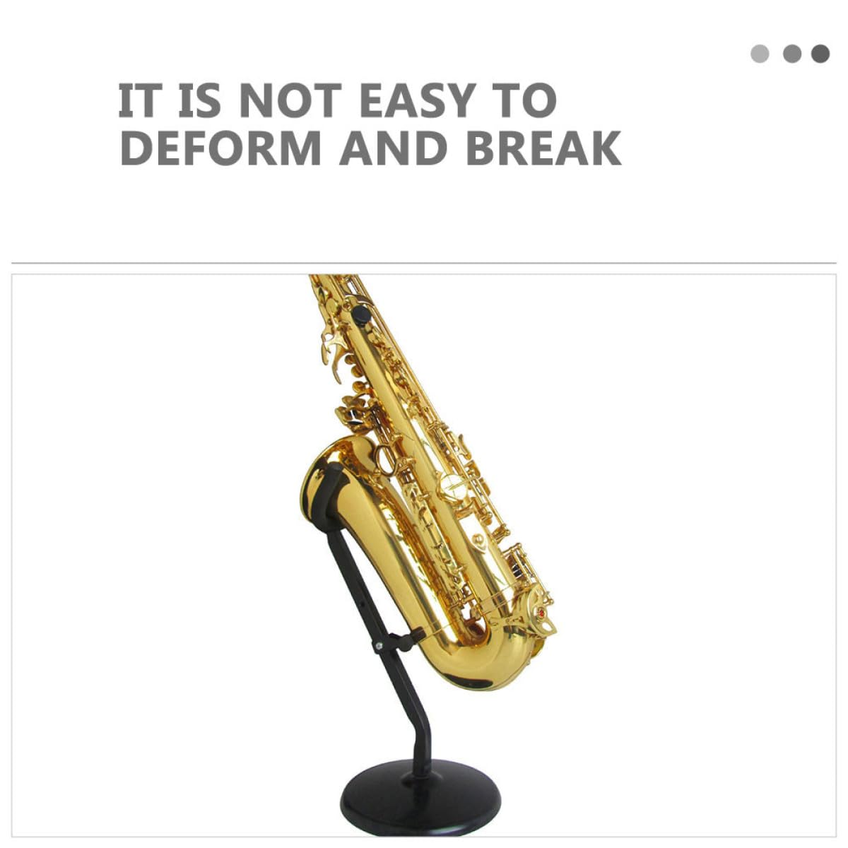 Supporto per Sassofono Contralto e Tenore Supporto da Tavolo Durevole per Esposizione e Conservazione Casa Aula Design Pratico e Portatile Stand per Sax Professionale e Stabile