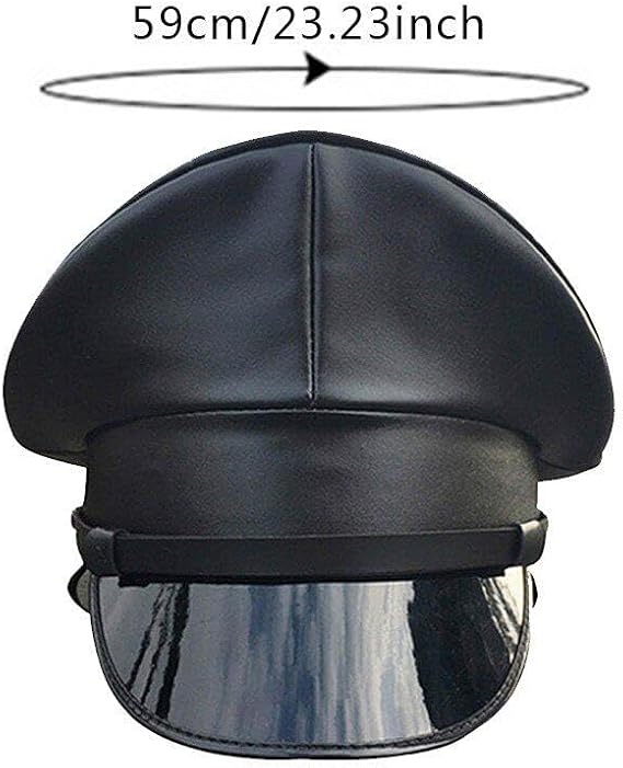 Captain Hat for Men, German Style Officer Hat, Peaked Hat, Military Cap, Halloween Dress Up Hats