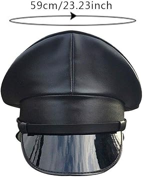 Captain Hat for Men, German Style Officer Hat, Peaked Hat, Military Cap, Halloween Dress Up Hats