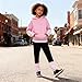 Voxikidio Size 6 7 Years Girls Clothes 2Pcs Fashion Outfits Hoodies Sweatshirt Striped Leggings Pants Set Fall Winter Clothing Set 2025 Pink (6 7