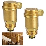 2 Stück Automatischer Schnellentlüfter, DN20 Messing Entlüftungsventil, G3/4” Automatische Entlüftungsventil, Messing Entlüftungsventil, Heizkörper Ventil (DN20)