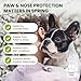 PawSono Lick-Safe Dog Paw & Nose Balm with Coconut Oil | All-Natural Moisturizer & Soother for Dry, Cracked Pads & Snout | Heat & Cold Pavement Protection Wax, Nose Butter for Bulldogs (7.1 oz / 200g)
