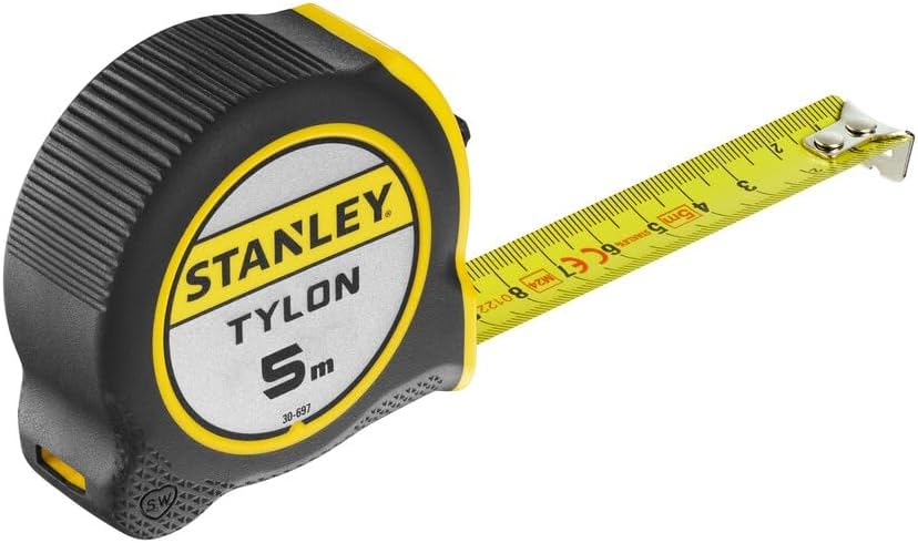 Stanley 0-30-697"Tylon" Tape Measure, Black/Yellow, 5 m/19 mm