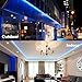 Brizled Blue Rope Lights, 18ft 216 LED Rope Lights Waterproof, 120V ETL Listed Plugin Rope Lights Connectable with Clear PVC Tube, Indoor/Outdoor Tube Rope Lighting for Backyard Garden Patio Christmas