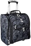 Baggallini Women's 2 Wheel Boarding Tote, Onyx Floral, One Size