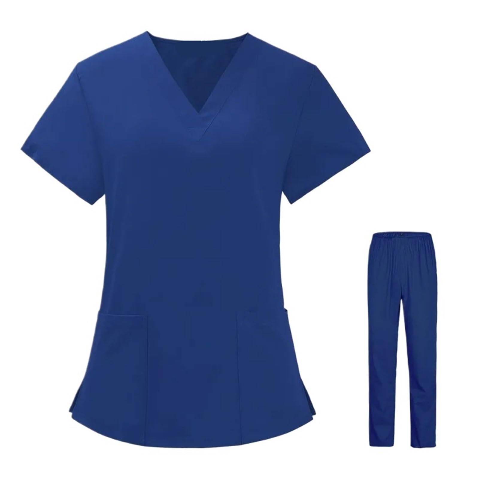 Uniforme Sanitario Hombre Traje De Túnica De Enfermería, Uniformes Quirúrgicos, Conjunto De Exfoliación For Mujer, Ropa De Trabajo For Salón De Belleza(Purple,M)