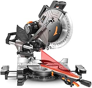 TACKLIFE Sliding Miter Saw, 12inch 15Amp Double-Bevel Compound Miter Saw with Laser, Adjustable