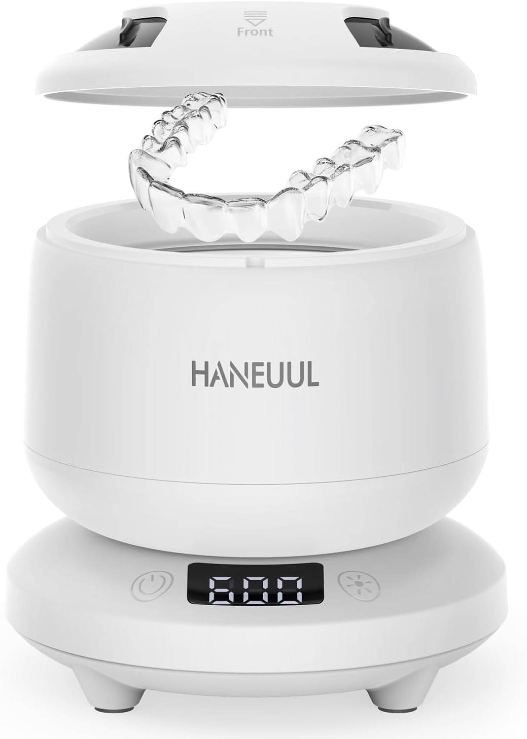 Product image of 2025 Ultrasonic Retainer Cleaner for Dentures & Aligner, Durable Removable Base and Top Cover, Denture Cleaner Machine with 4 Modes for Mouth Guards, Jewelry, Rings, etc (White)