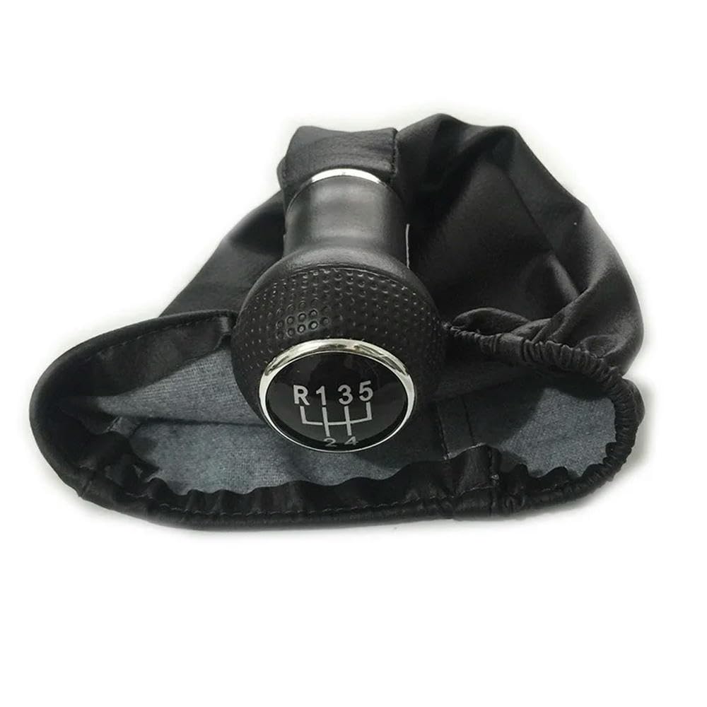 5 Speed Leather Car Shift Gear Knob Lever Gaitor Boot Cover for P/olo Classic 6N 6N2 1996 1997 1998 1999 2000 Auto Accessories