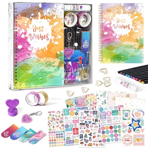 Tersus DIY Journal Kit - 150+ pcs DIY Journal Set, Scrapbook & Di...