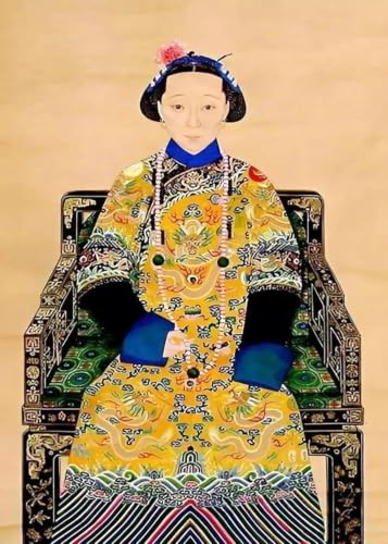 Portrait de l’empereur Zhu Yuanzhang déco murale pour passionnés d'histoire
