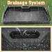 Heavy Duty Golf Ball Tray - with Cell Phone Holder Record Golf Swing - 100 Ball Capacity - High Impact Rubber Golf Tray Compatible with All Hitting Mats