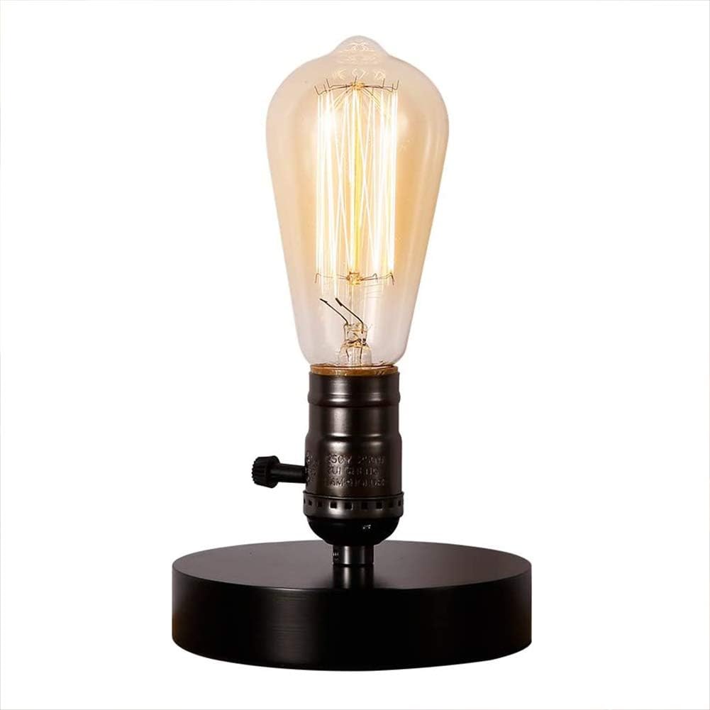 Lighting Retro Vintage Industrial Base E27 From Table Lamp Wood Edison Desk Lamp To Bedside Gate entrance Living Room Decoration 220V
