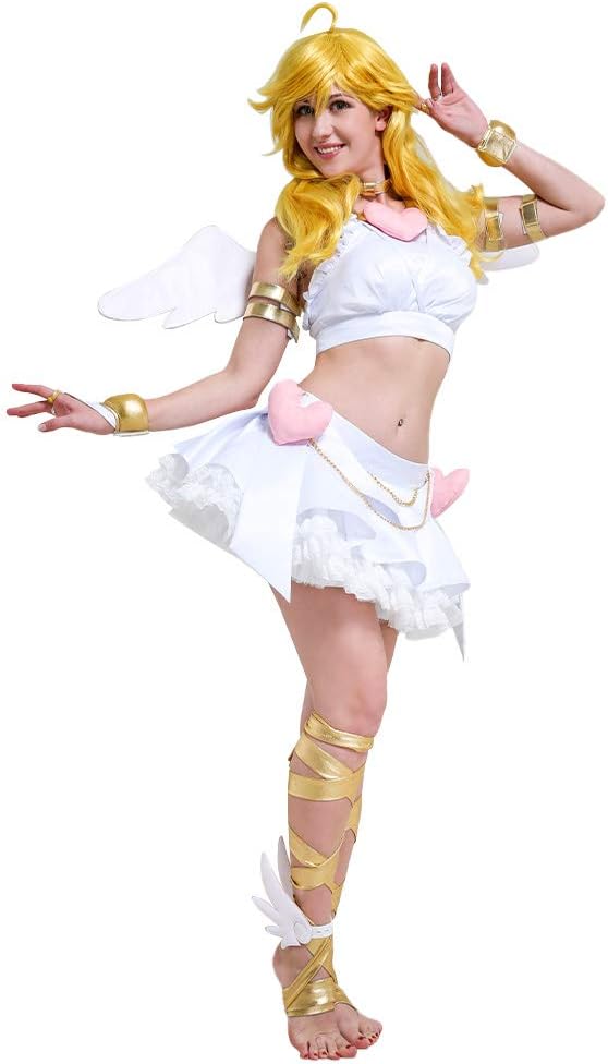 miccostumes Women's Costume Angel Cosplay Outfit Skirt Top with Accessories - Image 3