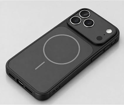 CONSTRAIN Apple iPhone 18 Pro Max ve iPhone 17 Pro Max İçin Kamera Korumalı Kaydırmalı Kapaklı Silikon MagSafe İle Uyumlu Telefon Kılıfı Arka Kapak - Siyah