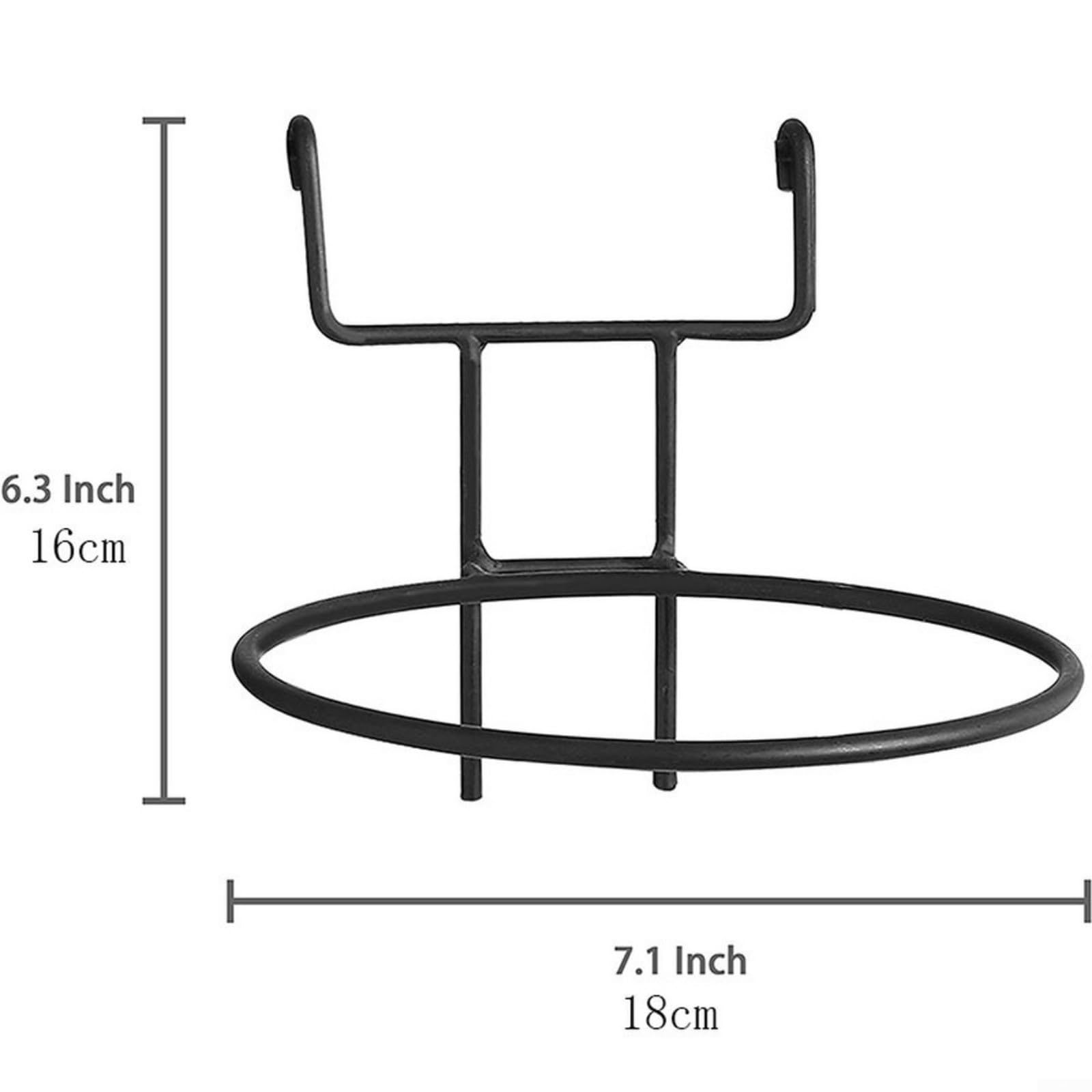 Supporti per vasi da fiori per ringhiera sospesa per piante in metallo da 17 cm, supporto per piante grasse e piccoli in vaso