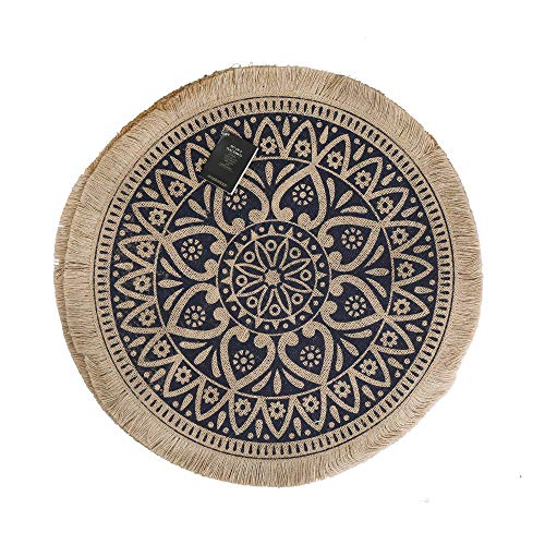 Sets de table ronds en jute 41 cm pour protéger vos tables en bois - 4
