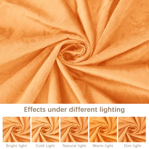 Image of Bean Bag Chairs for Adults - Memory Foam Furniture BeanBag Chair - Kids /Teens Sofa with Soft Micro Fiber Cover - Round Fluffy Couch for Living Room Bedroom College Dorm - 4 ft, Orange