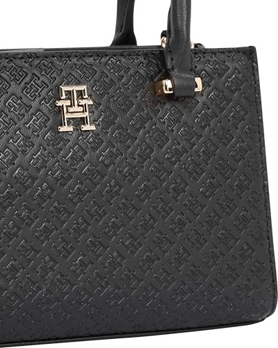 Image of Tommy Hilfiger Women's Monogram Mini Tote Bag With Removable Crossbody Strap