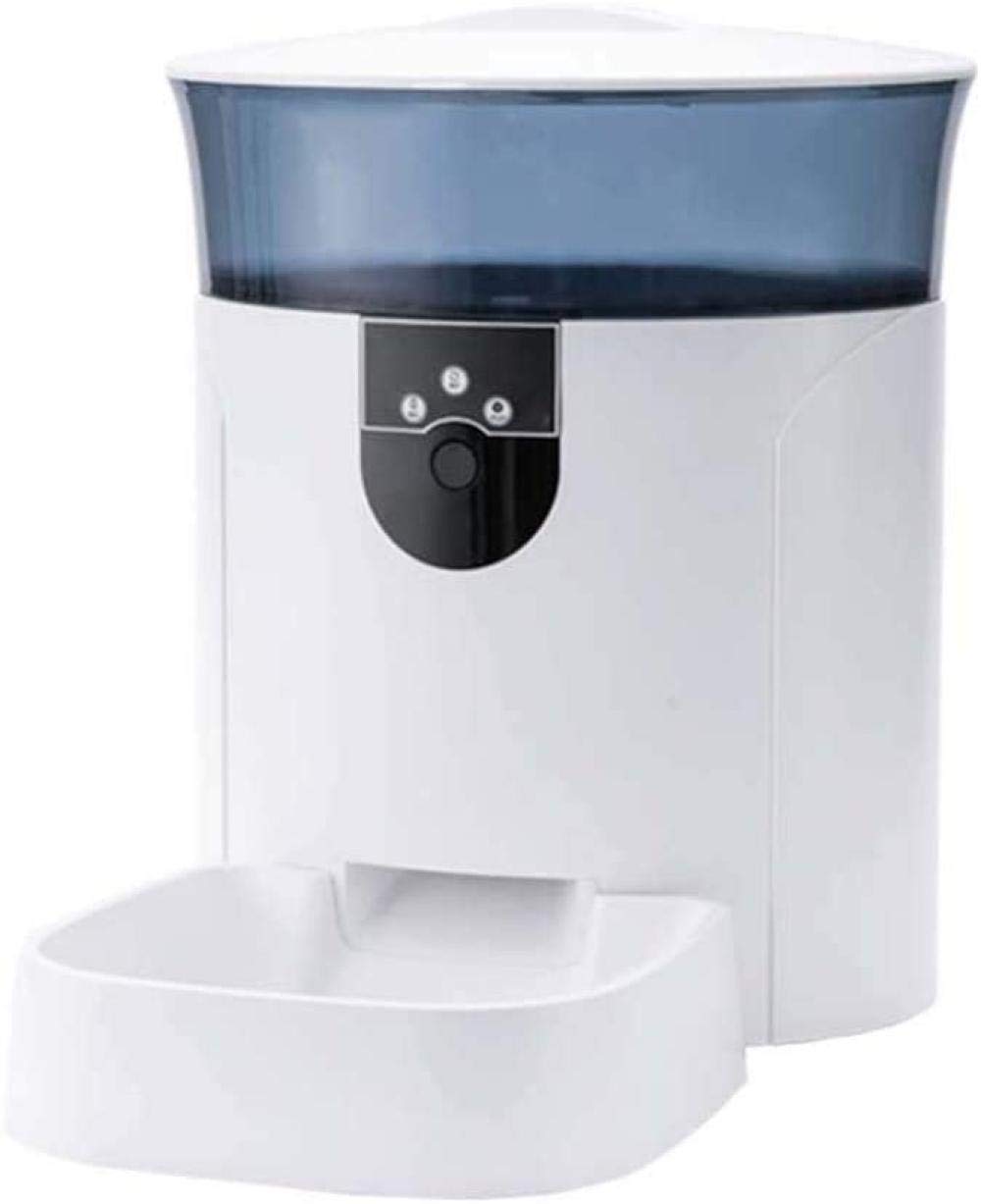 Dispensador automático de Alimentos con Control de la aplicación Smart Pet Cat Dog de 7L con cámara Audio de 2 vías Recordatorio de Voz Grabación de Video para Perros medianos Grandes